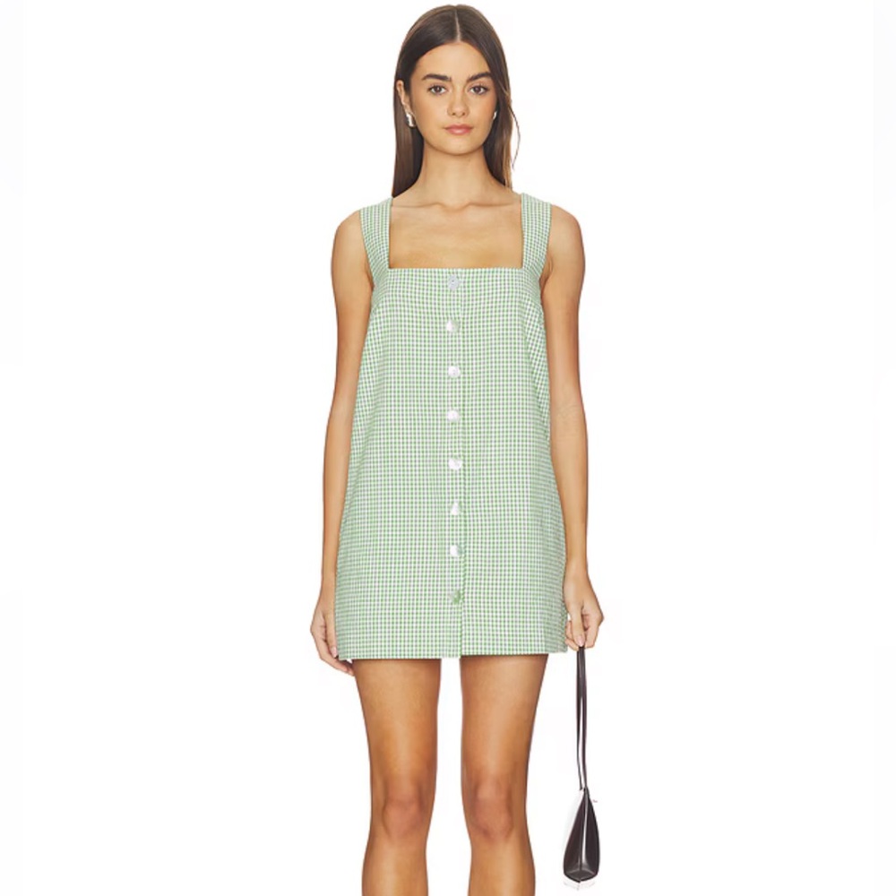 Show Me Your Mumu Everly Mini Dress in Field Green